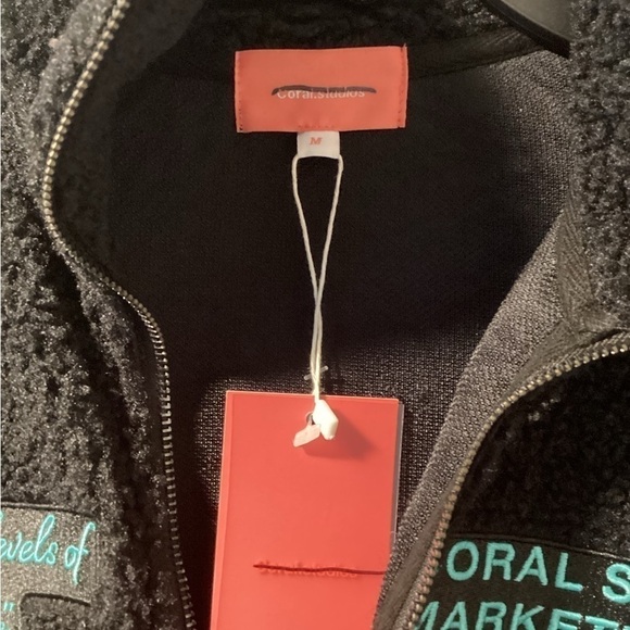 NORDSTROM Coral Studios fleece jacket Size M - Picture 3 of 5